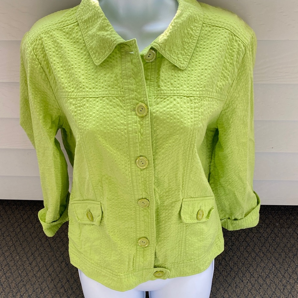 Christopher & Banks Jacket Top - Cotton - Size L